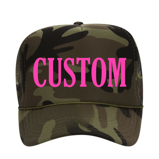 Rowdy Your Way - Custom Word Hat (Camo)